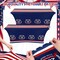 250th Anniversary Patriotic Stretch Table Cover Set – 2 Pack 6FT Spandex American Flag Tablecloths for 4th of July, Memorial Day & Veterans Day Party Decorations